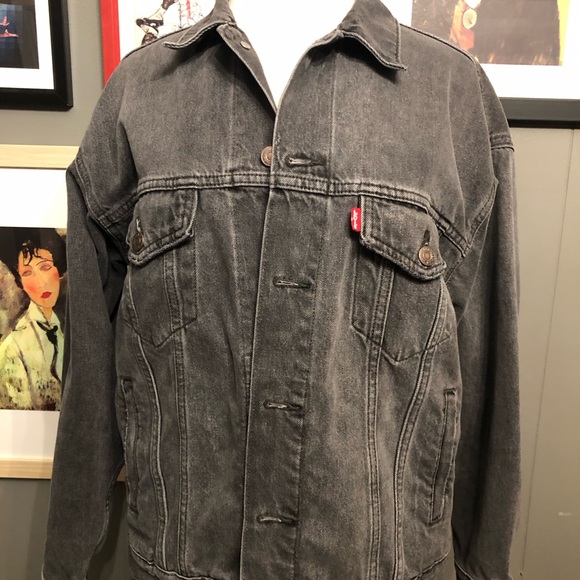 Michael Jordan Up-Cycled Men’s Levi’s Trucker Jacket Size Small/Medium - Picture 3 of 6